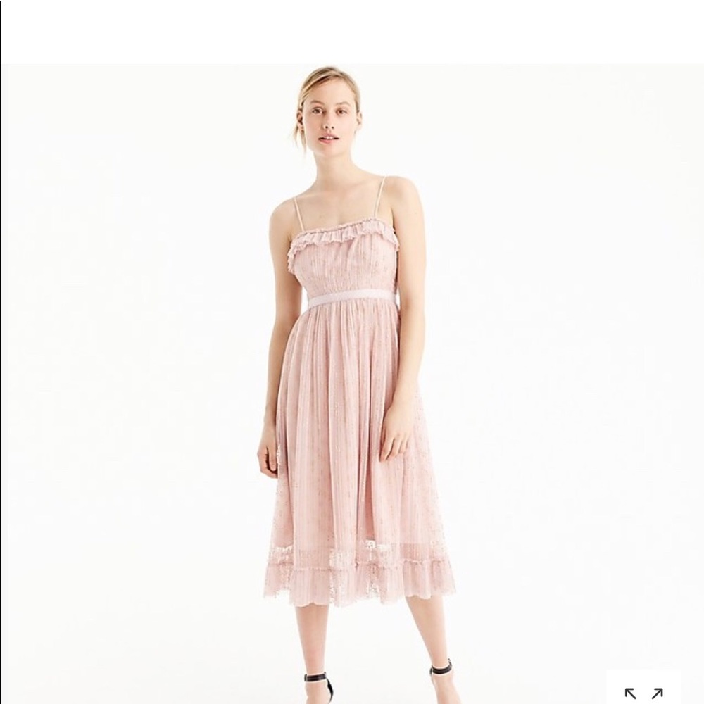 NWT JCrew Black Ruffly Tulle Dress